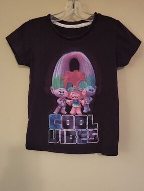 Trolls Cool Vibes purple graphic tee shirt